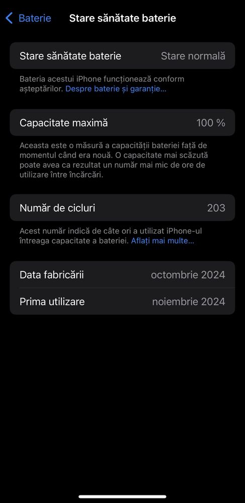 Iphone 16 Pro 5G,128 GB,CA NOU,garantie Emag 18 luni