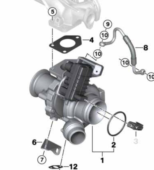 Turbo Turbina Turbosuflanta Compresor Bmw Seria 3 F30 F31 2.0 N47