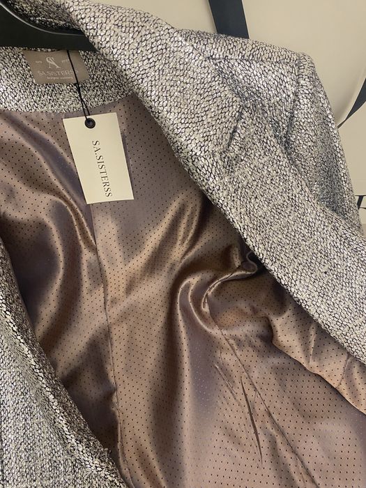 Пиджак, металл-твид