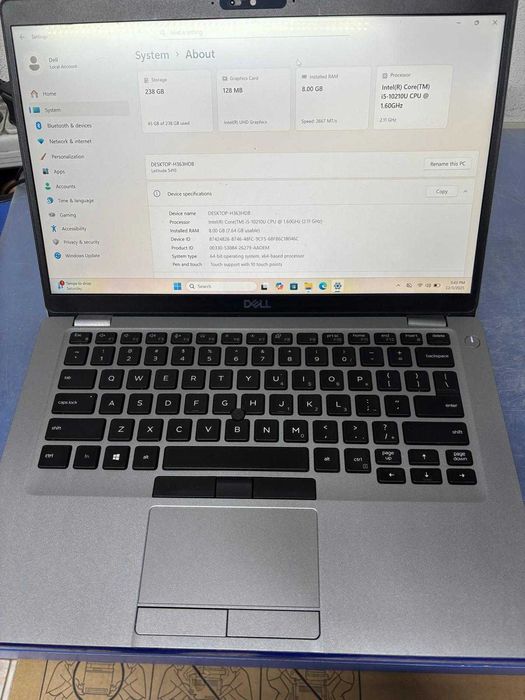 Laptop Dell Latitude 5410 cu procesor i5 8Gb 256Gb Tochscreen