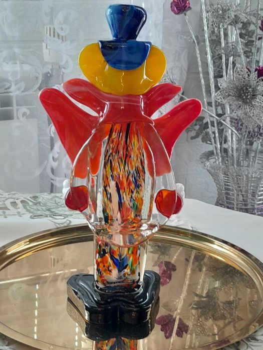 Клоун муранено стъкло