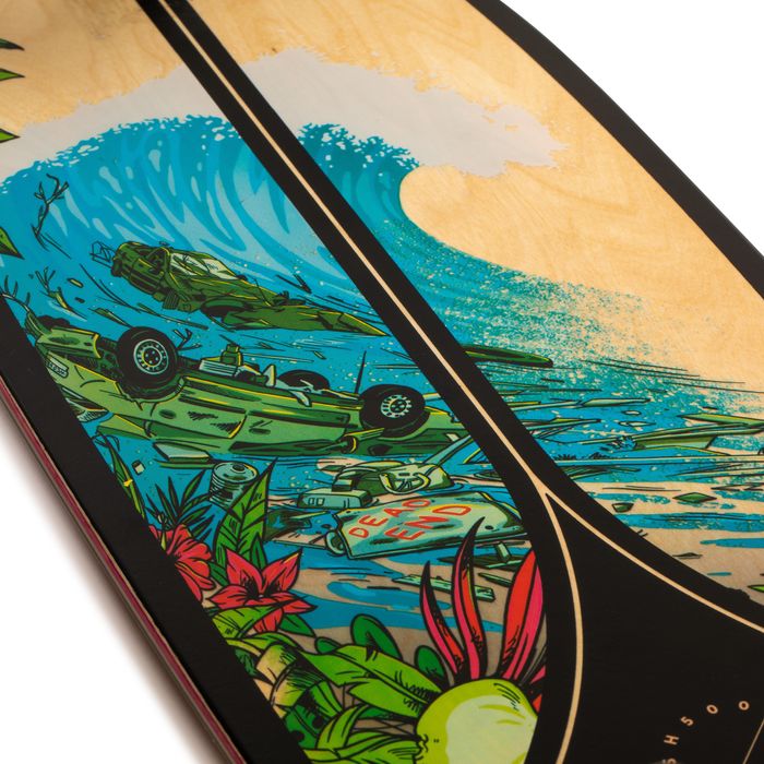 Longboard Fish 500 Negru - No Size - produs resigilat Decathlon