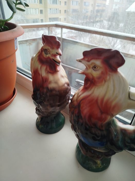 Продам графины в виде петушков