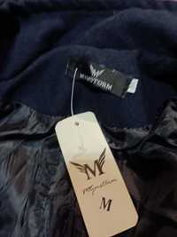 Palton nou cu etichetă M, bleumarin  Mymstorn