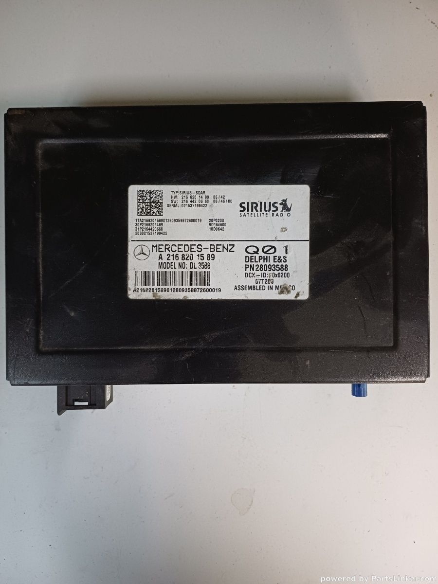Modul control Radio prin satelit MERCEDES-BENZ S-CLASS II (W221, C215) [ 2005 - 2013 ] OEM A2168201589