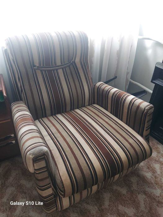 Ъглова диван с фотьойл