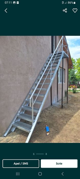 Scări metalice industriale