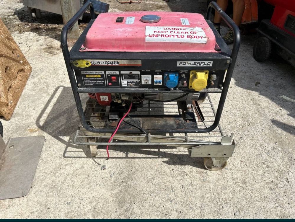 Генератор JSB 6,2 KVA ел стартер перфектно състояние трифазен монофазе