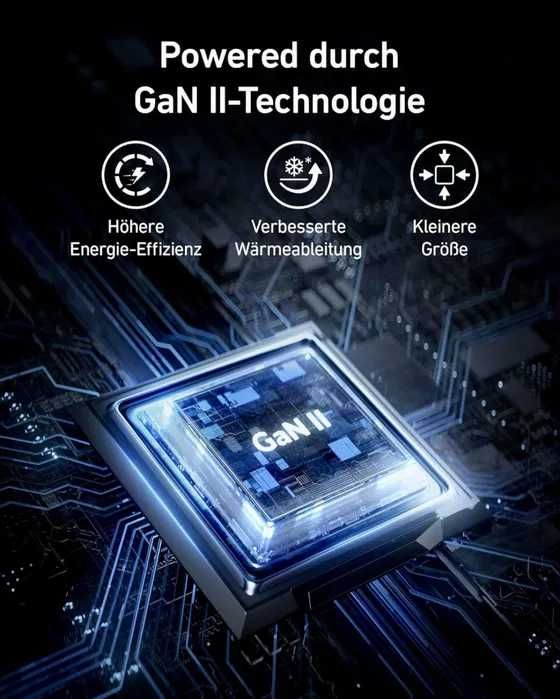 100W и 200W 5A Quick Charger/3 Port Super Fast Chargers-Black in color