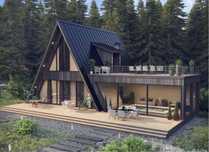 Producator cabane Aframe sau tip casa la cheie
