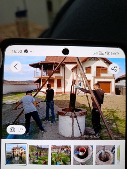 Foraje puțuri de apa cu țeava pvc denisipări adânciri fântâni