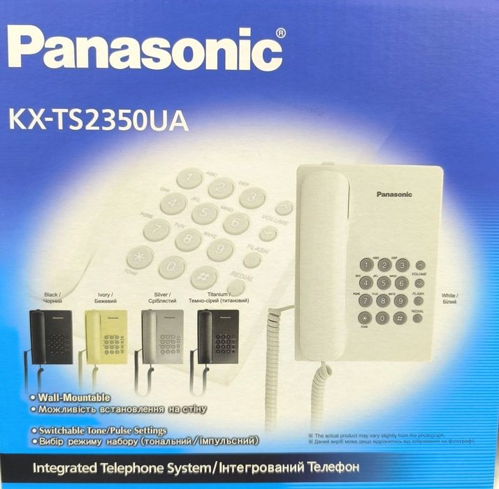 Panasonic Оригинальный стационарный телефон Малайзия 5 лет гарантия