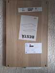 Polita ikea besta stejar antichizat
