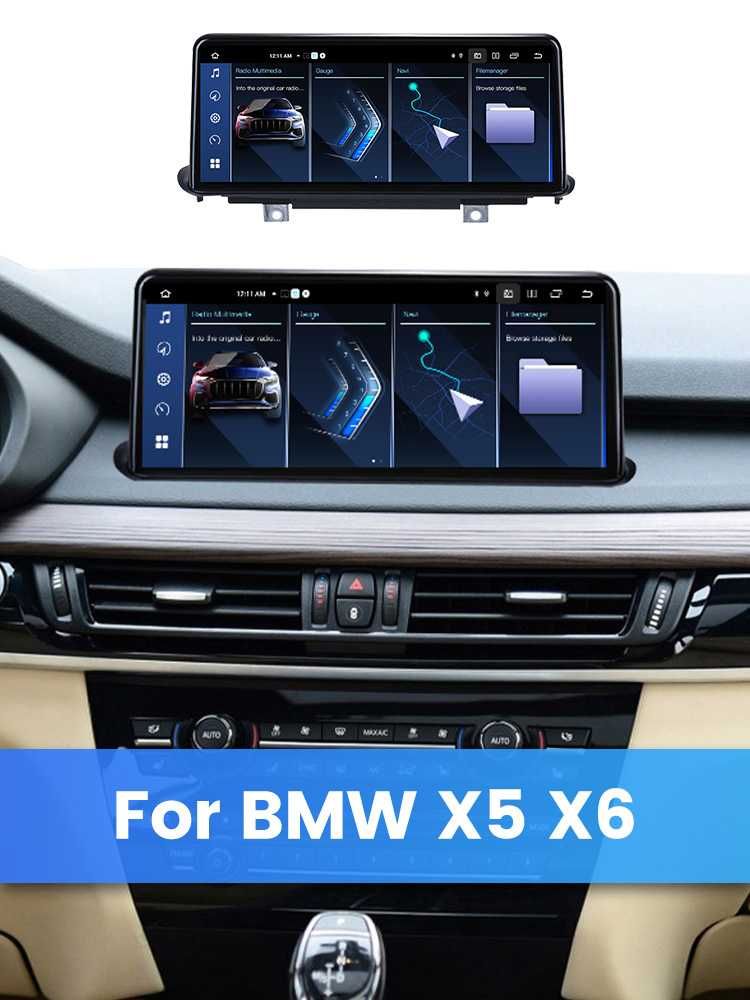 Navigatie BMW X5 X6 F15 F16 Android 4/8 GB RAM Carplay Sim + Camera