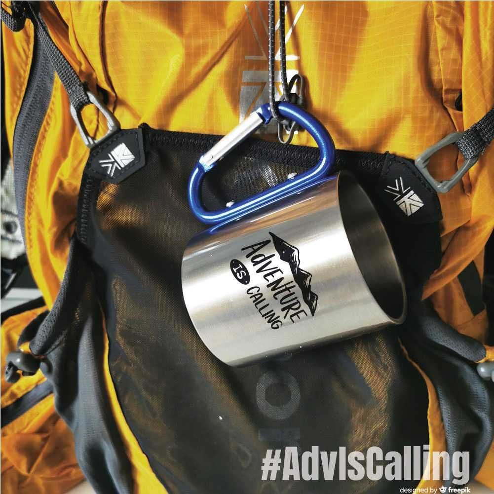 Cana Inox Cadou Personalizata Drumetie Copii – Adventure Is Calling