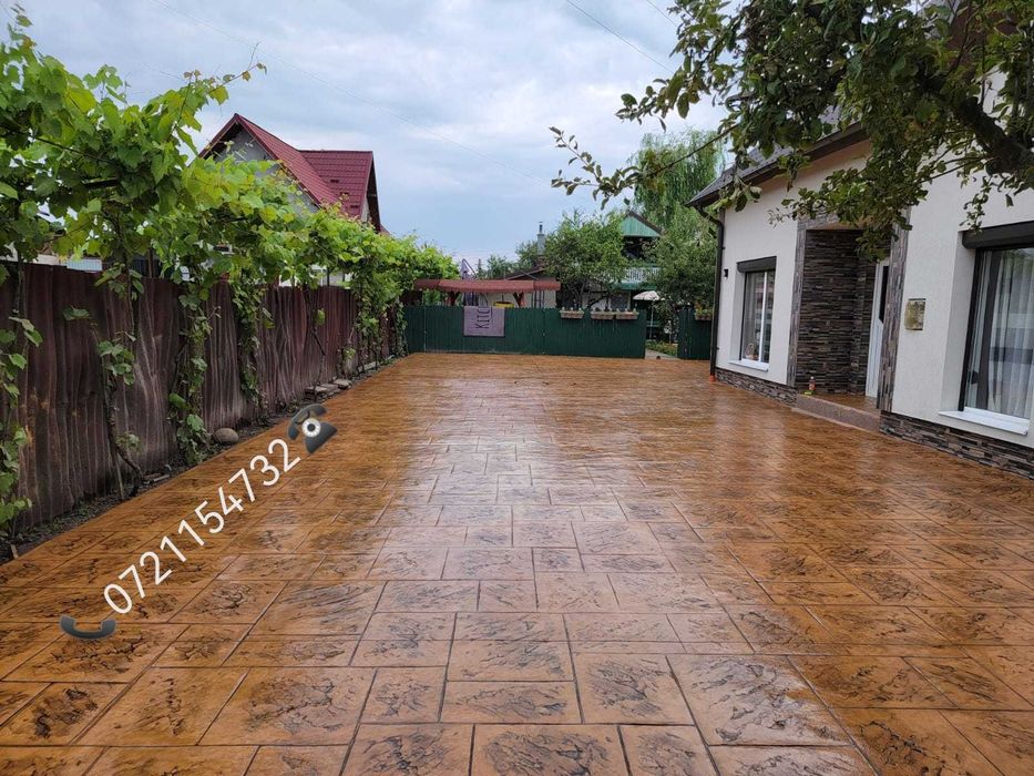 Oferta Beton Amprentat. Servicii amenajari cu beton amprentat