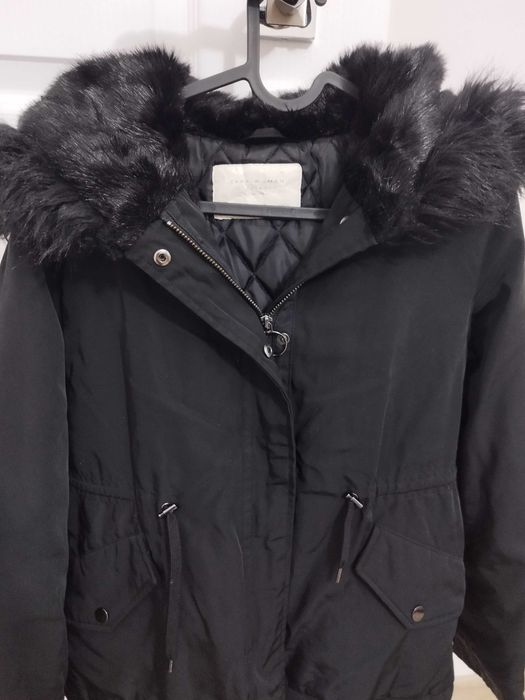 Черна парка ZARA, размер XS