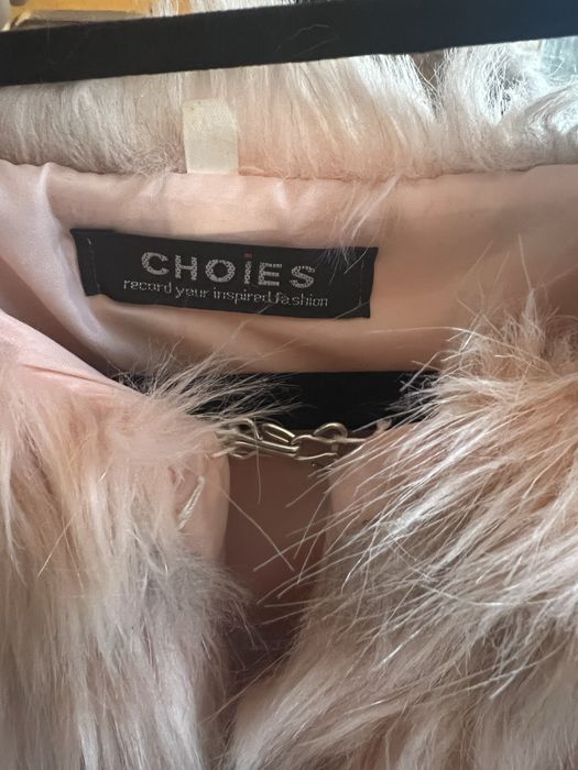 Blana artificiala roz cu insertii gri