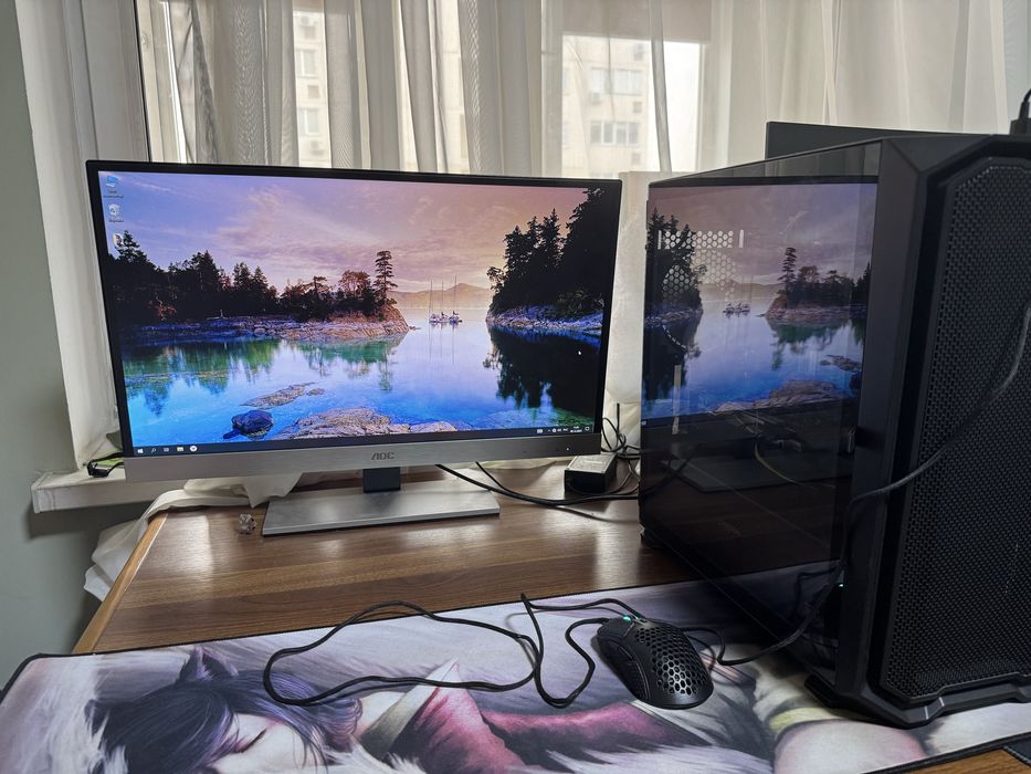 Системный блок и монитор