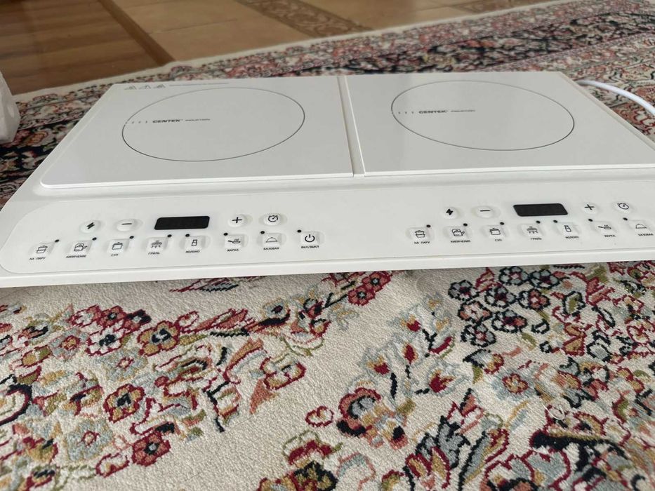 настольная плита CT-1514 White 2 конфорки совершенно новая