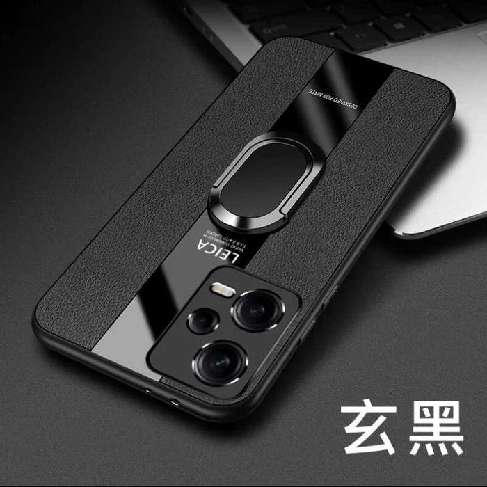Xiaomi Redmi Note 12 Pro 5G / 12 Pro+ / PORSCHE Кожен кейс с пръстен