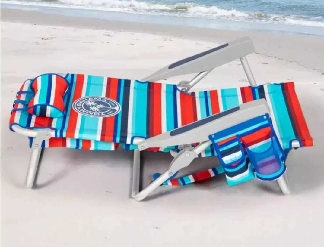 Промоция!!! Плажен стол раница 5 в 1 Tommy bahama