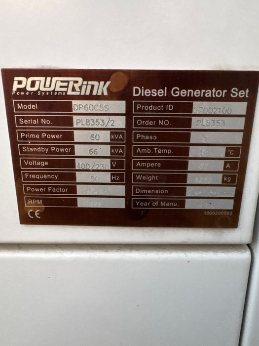 PowerLink genirator 60 kwt