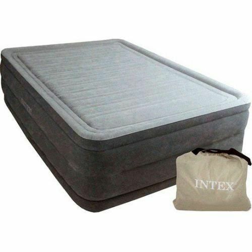 Кровать надувной Двуспальная Intex-203×152×46 см. ДОСТАВКА БЕСПЛАТНО