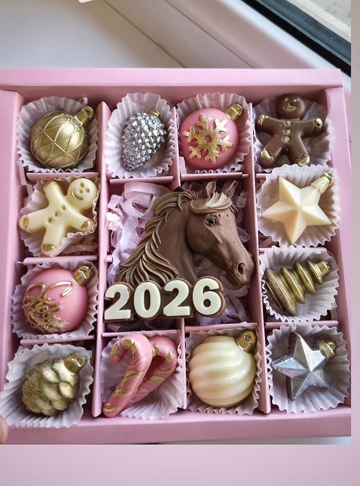 Наборы,подарки  из бельгийского шоколада на новый год