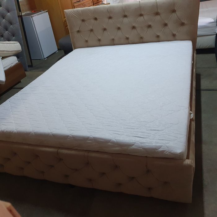 Pat dormitor tapițat 1,60m/2m +saltea