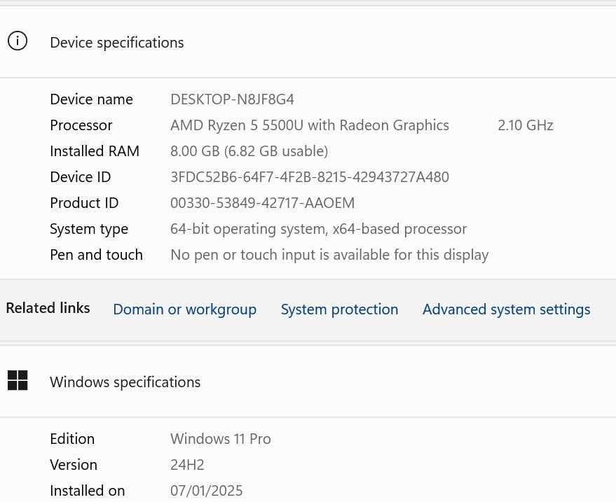 Лаптоп Lenovo ThinkPad Е14 с 6-ядрен Ryzen 5 5500U 14" FHD, 256/8 GB