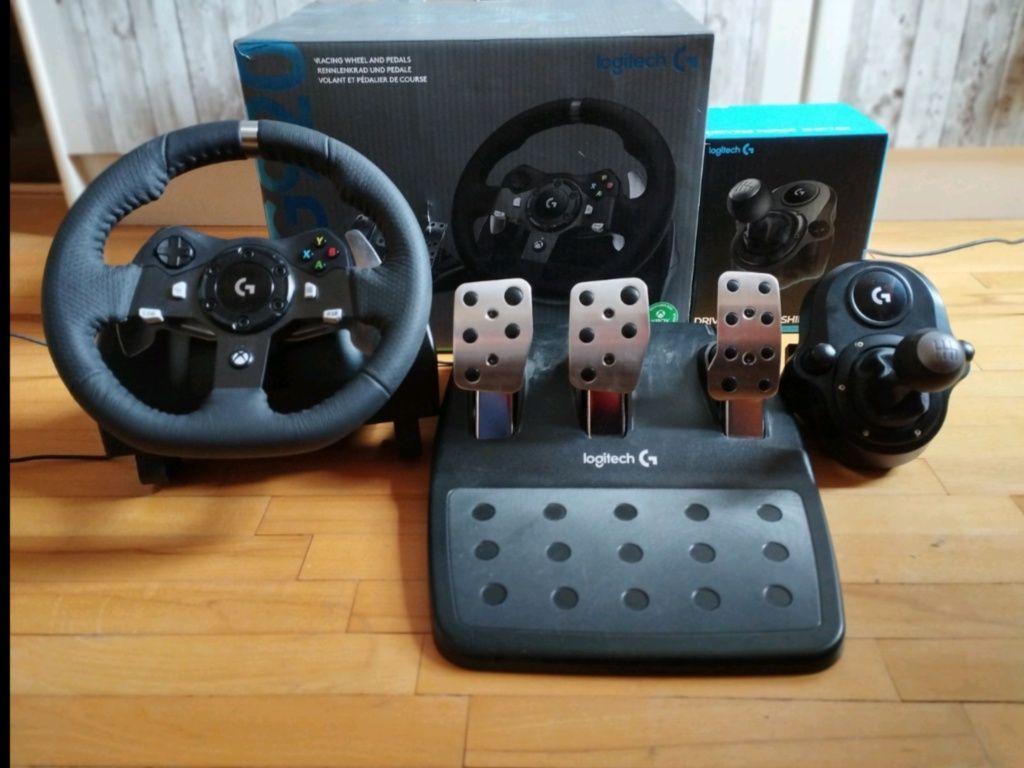 Logitech G920 + Shifter Гаранция 2 год.