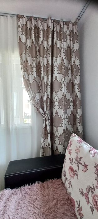 Draperii cu model elegant set de 2 bucati