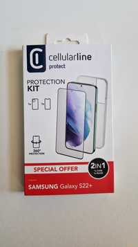 Комплект Cellularline за Samsung Galaxy S22+, калъф + протектор