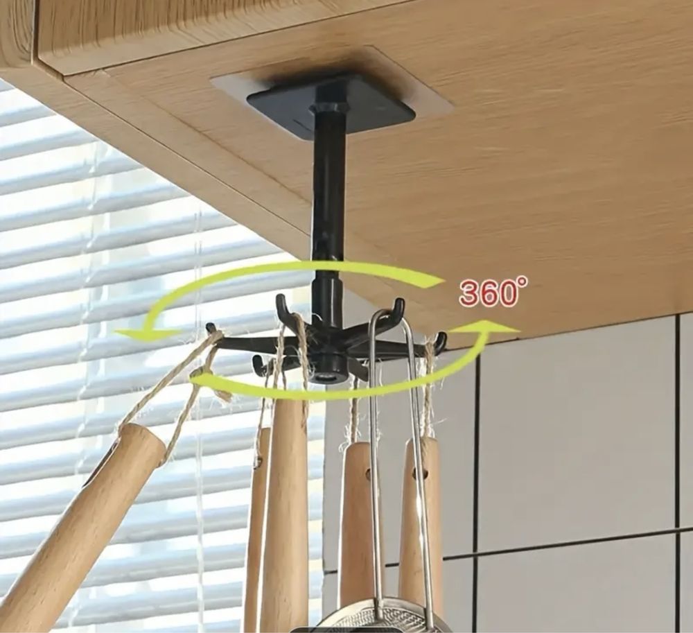 Suport Cârlig rotativ 360 grade pentru bucătărie