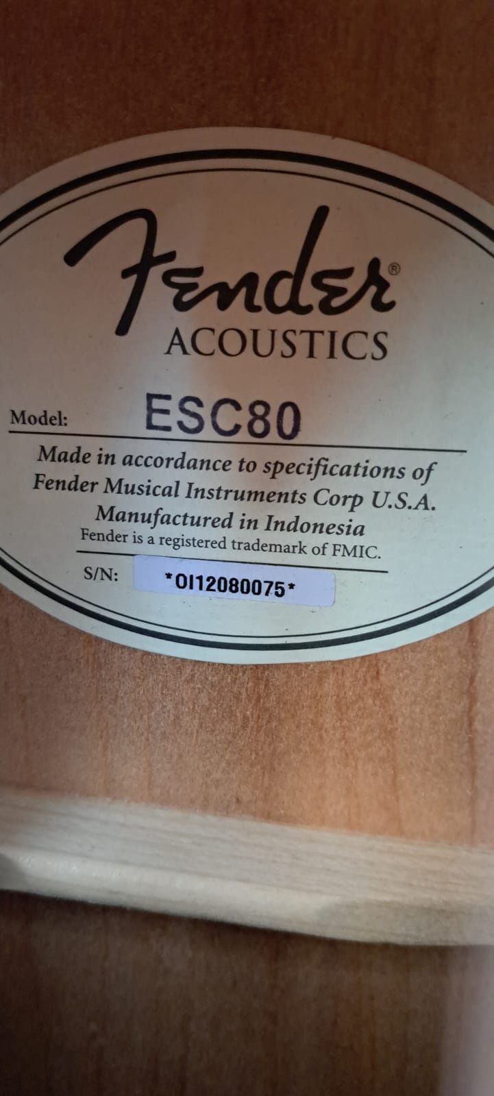 Chitara Fender ESC80