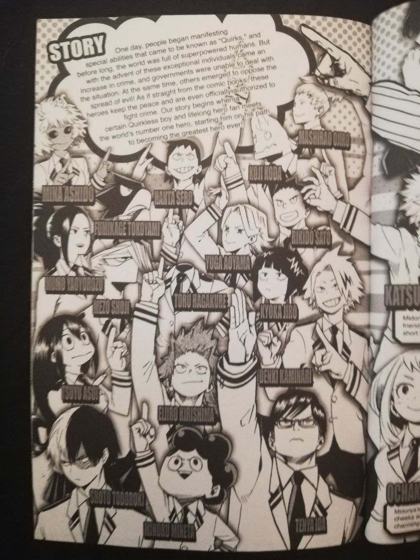 manga "My hero academia" vol. 3
