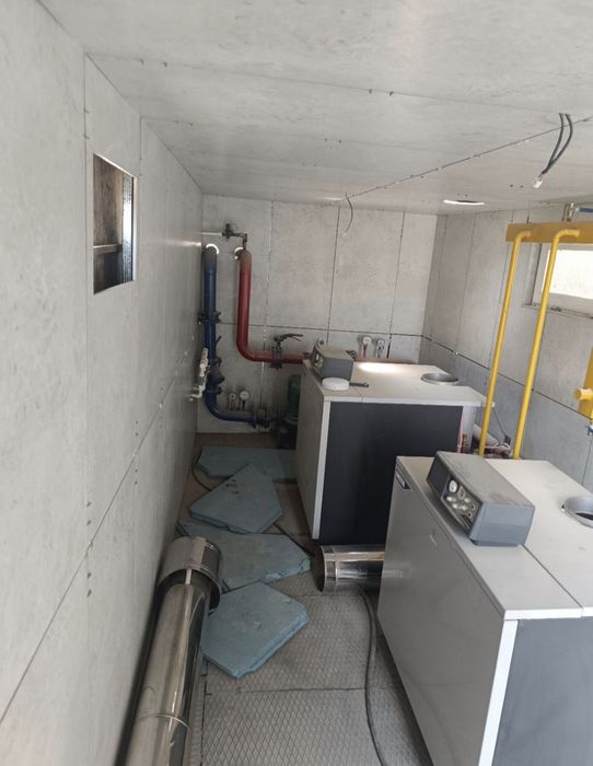 Контейнер ичида тайёр иситиш комплекси — Lamborghini котеллар, насосла