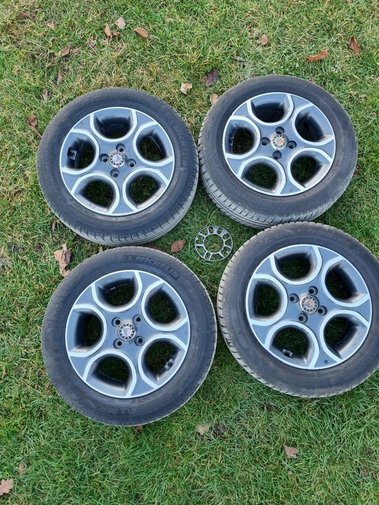 Vand 4 Jante Kia type B 15" - 4x100 cu Anvelope 185x60x15