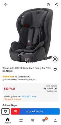 Scaun auto pentru copii 9-36 kg