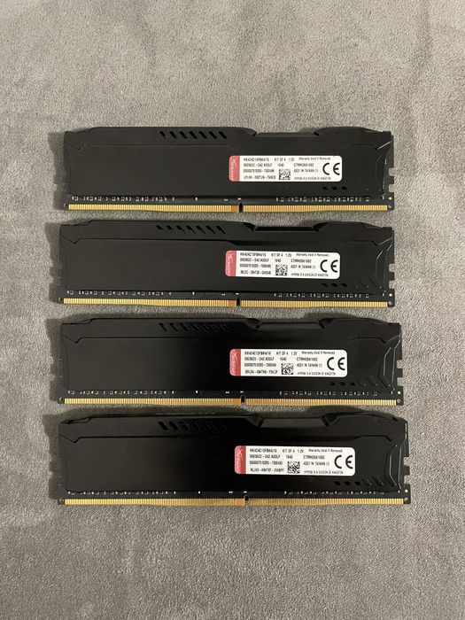 Kit RAM Kingston HyperX Fury 16GB (4x4GB) DDR4 2400MHz CL15