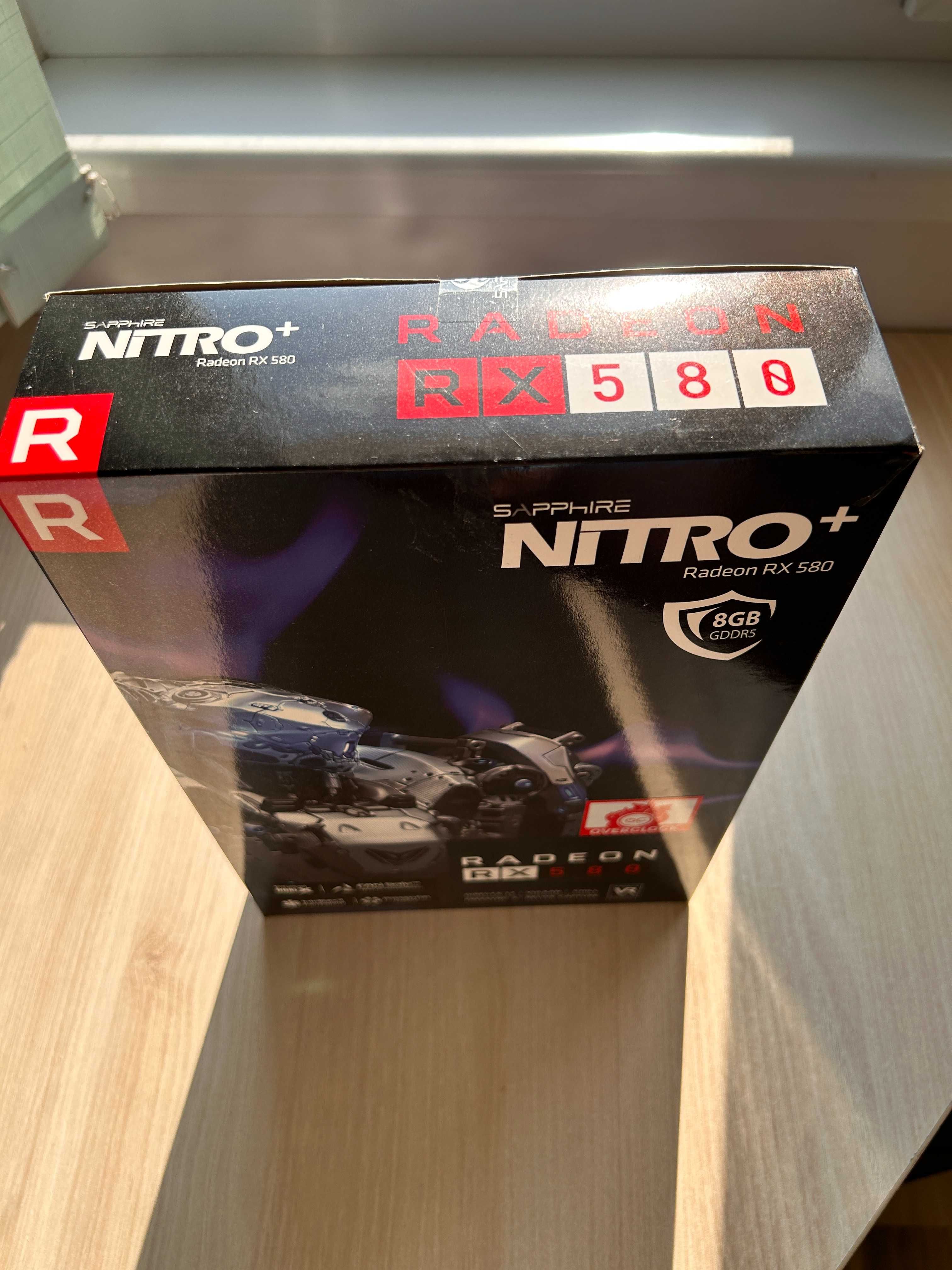 Продавам карта Sapphire Nitro+ RX580 8GB DDR5 Samsung памет