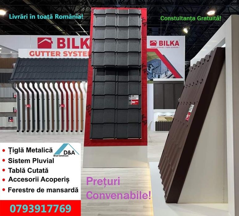 Tabla acoperis Bilka. Cel mai mic preț de din România!