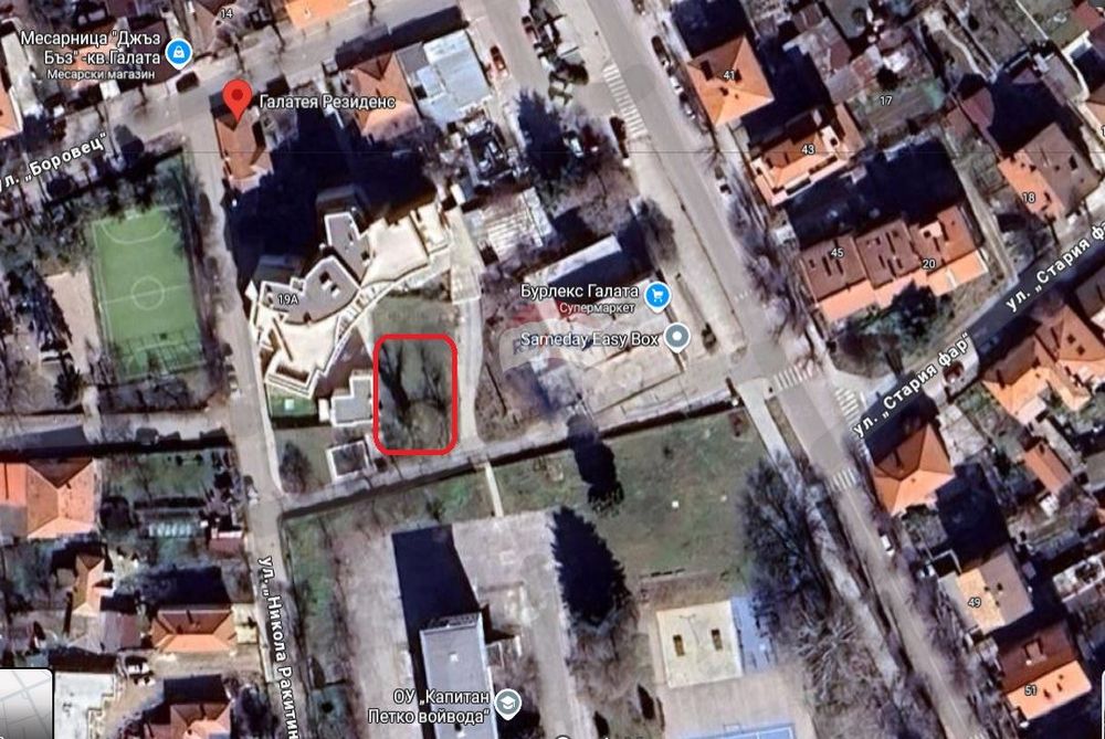 Парцел в Варна-Галата площ 305 цена 128800