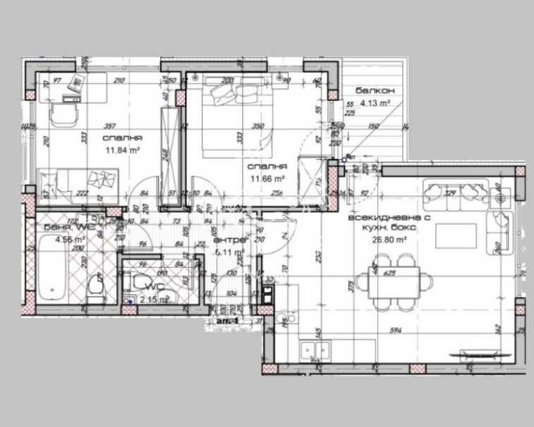 Продава се Тристаен апартамент в Варна, Виница - 97 кв.м за 1133 €/кв.м - Снимка #3