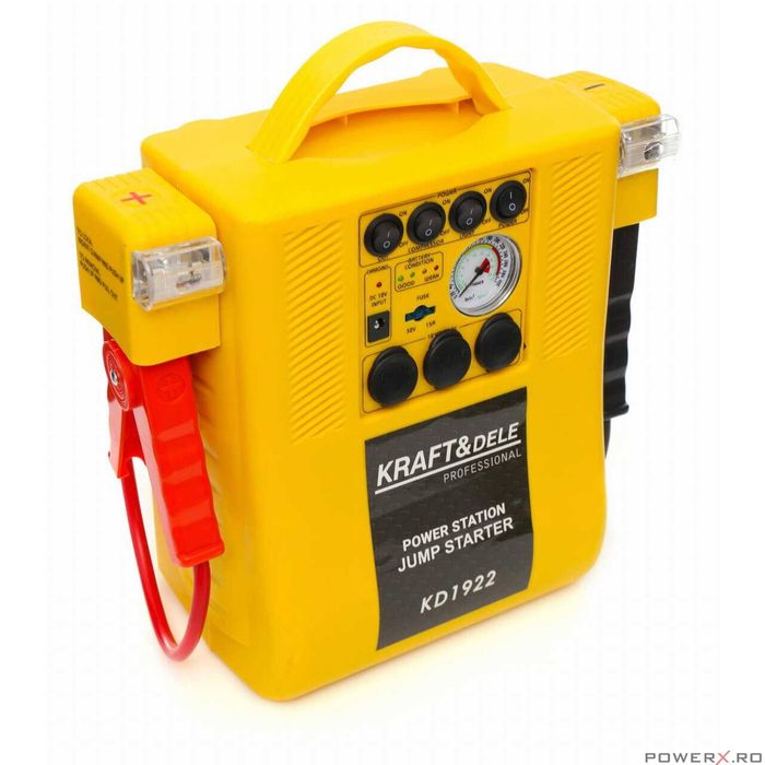 Robot de pornire auto multifunctional, baterie incorporata 17Ah,