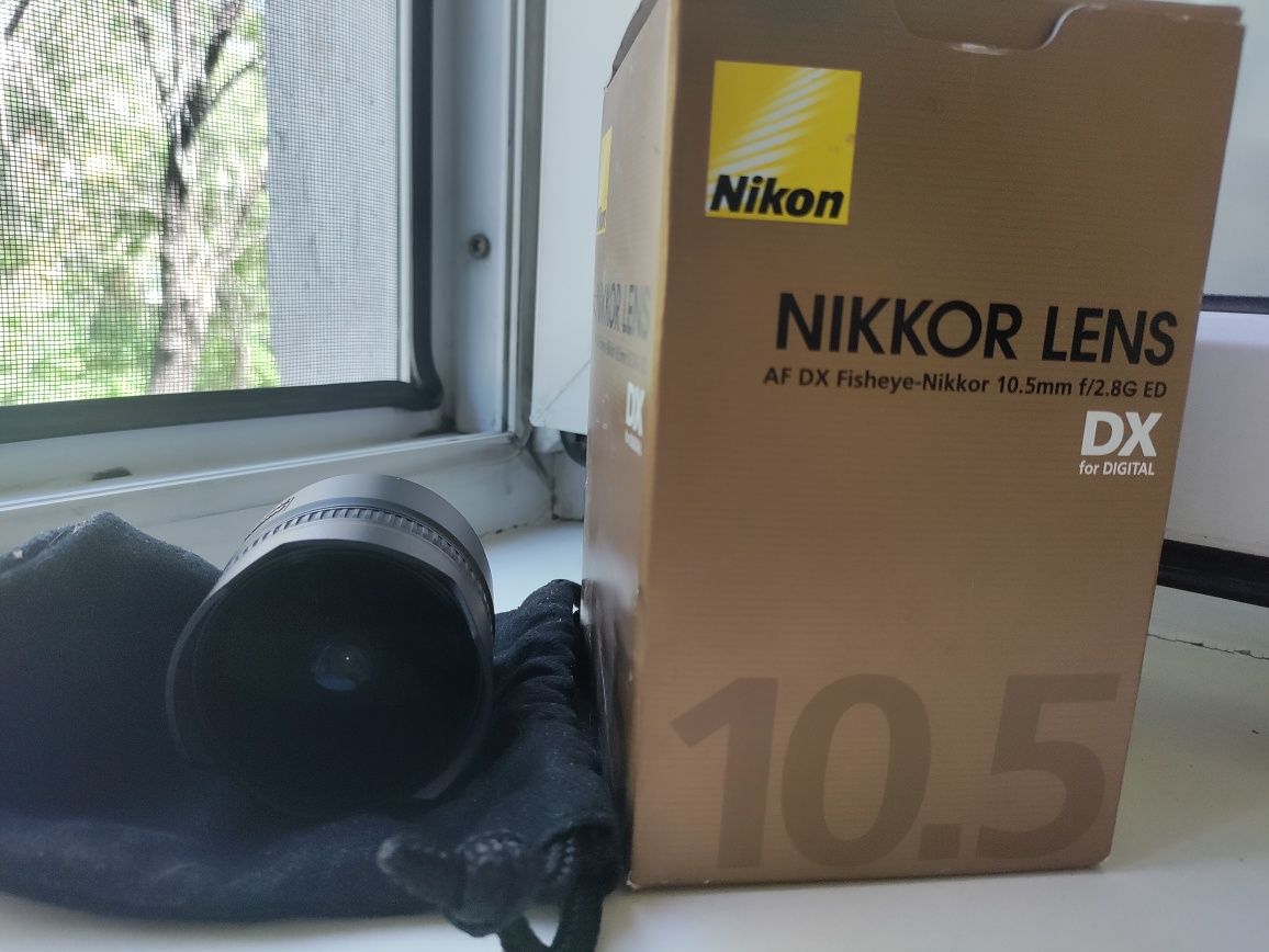 объектив nikon fisheye 10.5mm f/2.8g ed