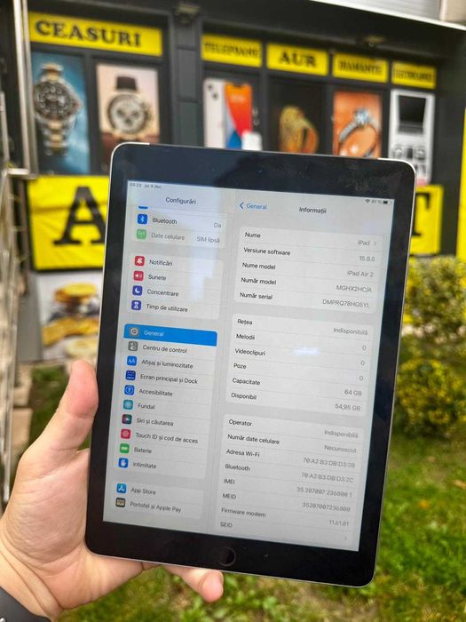 Tableta Apple Ipad Air 2 /Retina Display /WI-Fi + 4G Cellular/ 64GB