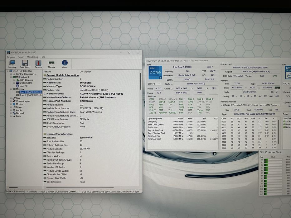 Kit 32gb DDR5 Viper Xtreme 5 Performance 8200 MT/s