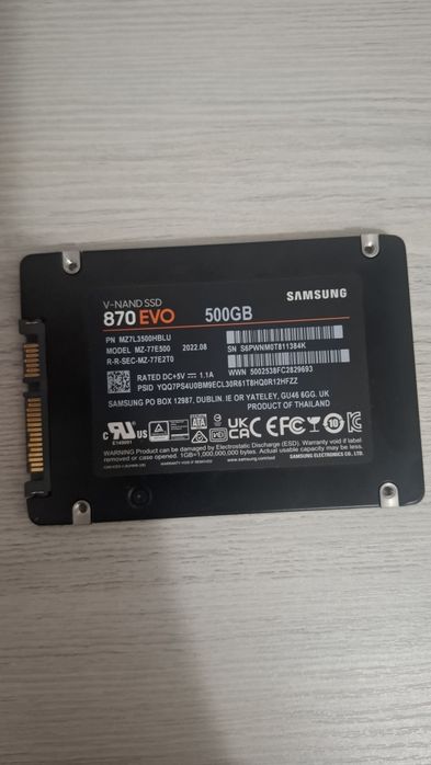 Ssd 500gb samsung yangi